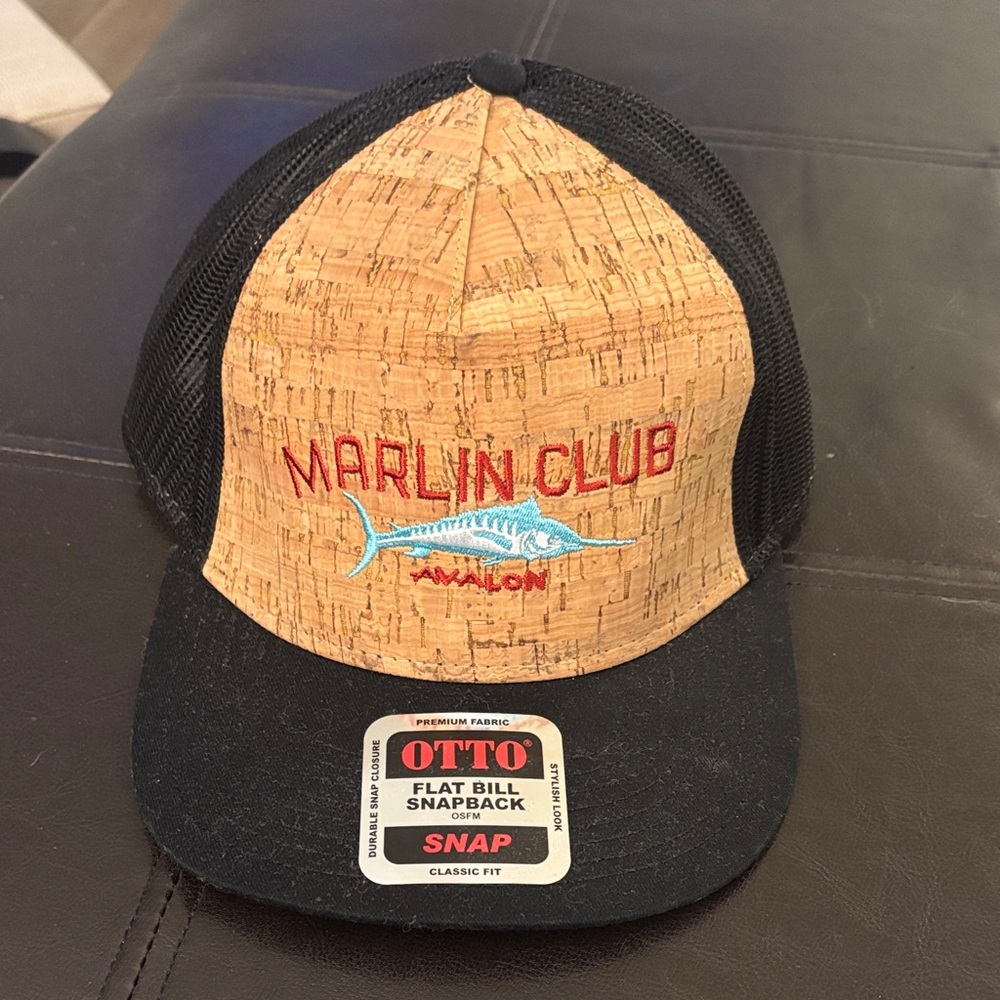 OTTO Marlin Club in Catalina Snapback Hat - Black and Tan